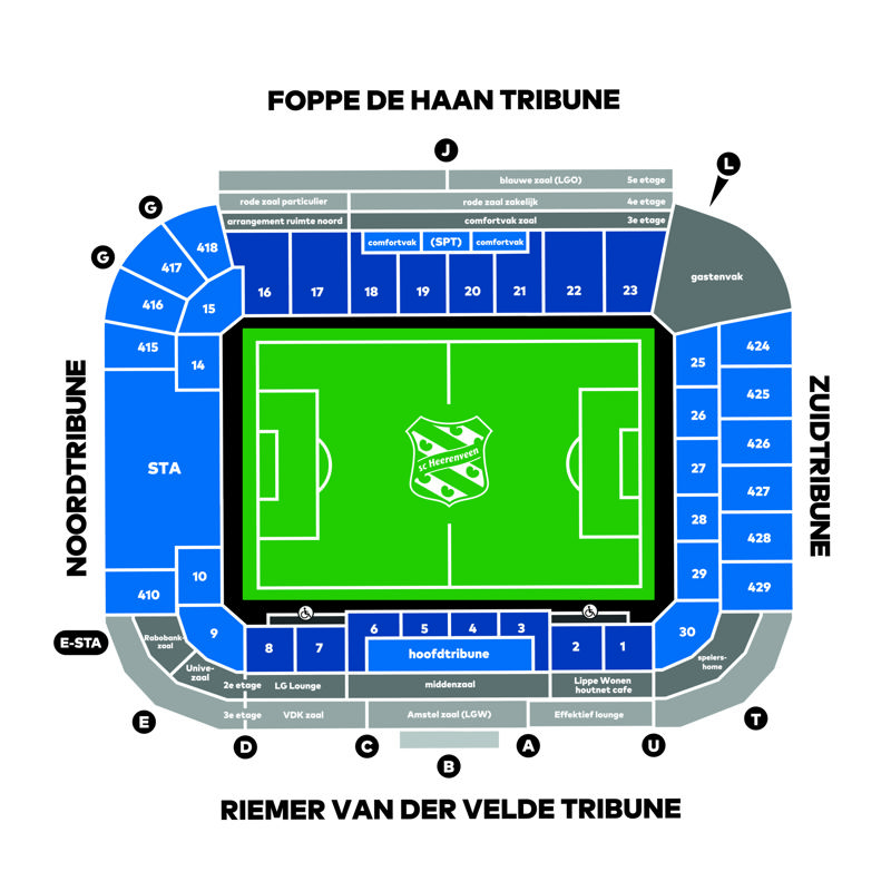 PLATTEGROND STADION NIEUW